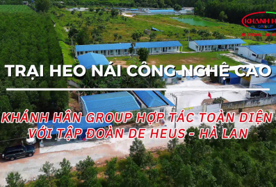 HỢP TÁC TOÀN DIỆN VỚI TẬP ĐOÀN DE HEUS - HÀ LAN - TRẠI HEO NÁI CÔNG NGHỆ CAO HÀM TÂN